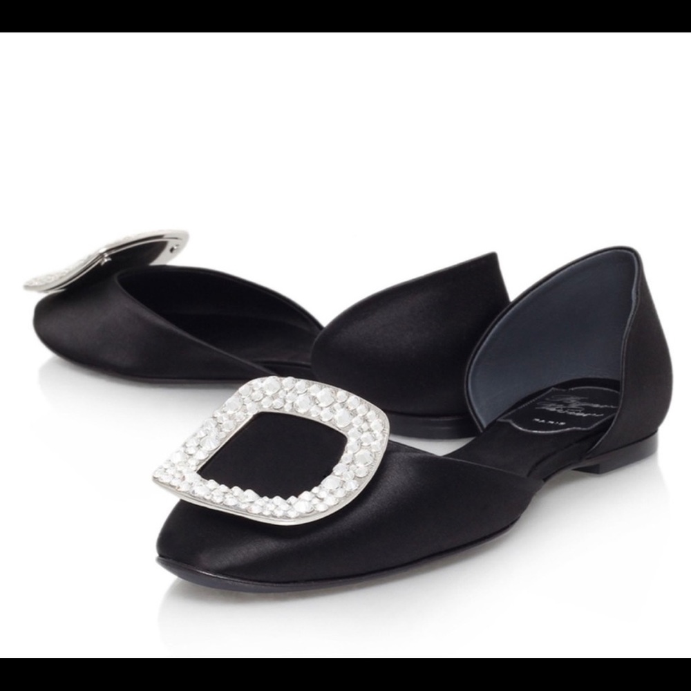 Roger Vivier Black Ballerina Flats